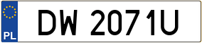 Trailer License Plate